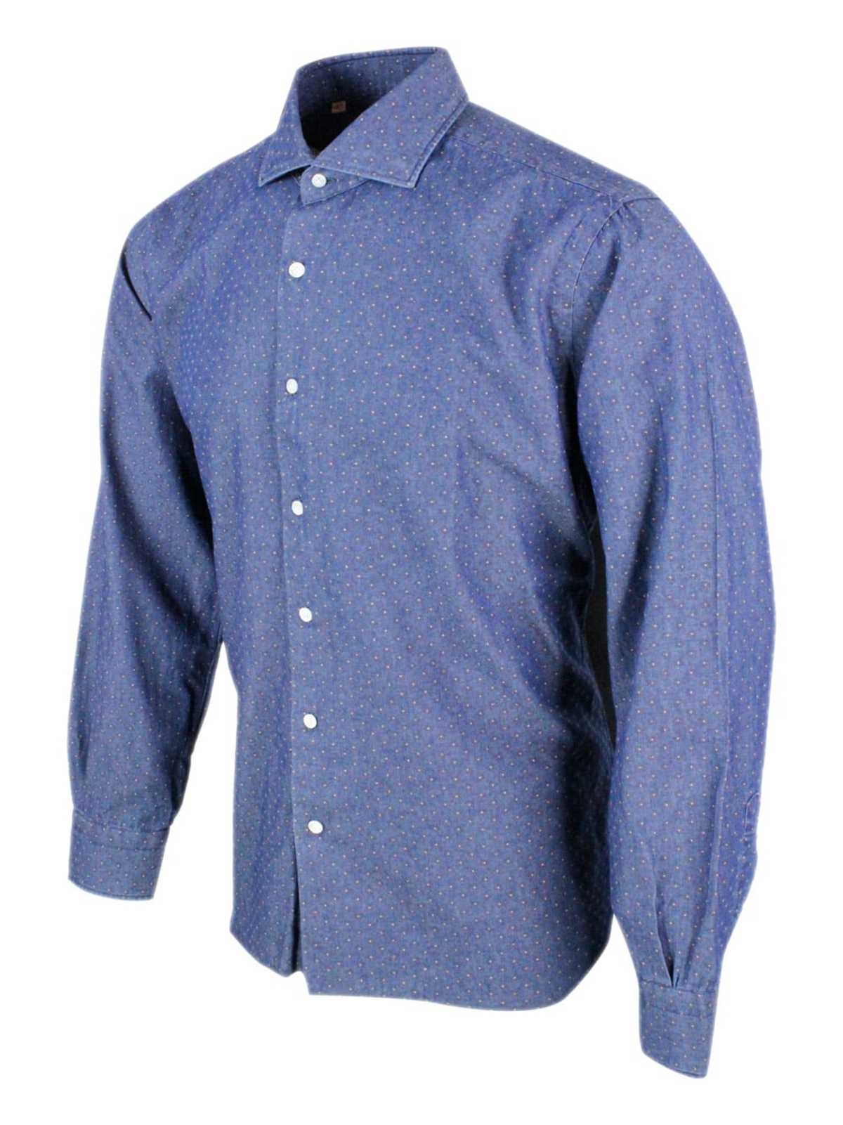 Barba Napoli Shirt - Denim - Image 2 of 4