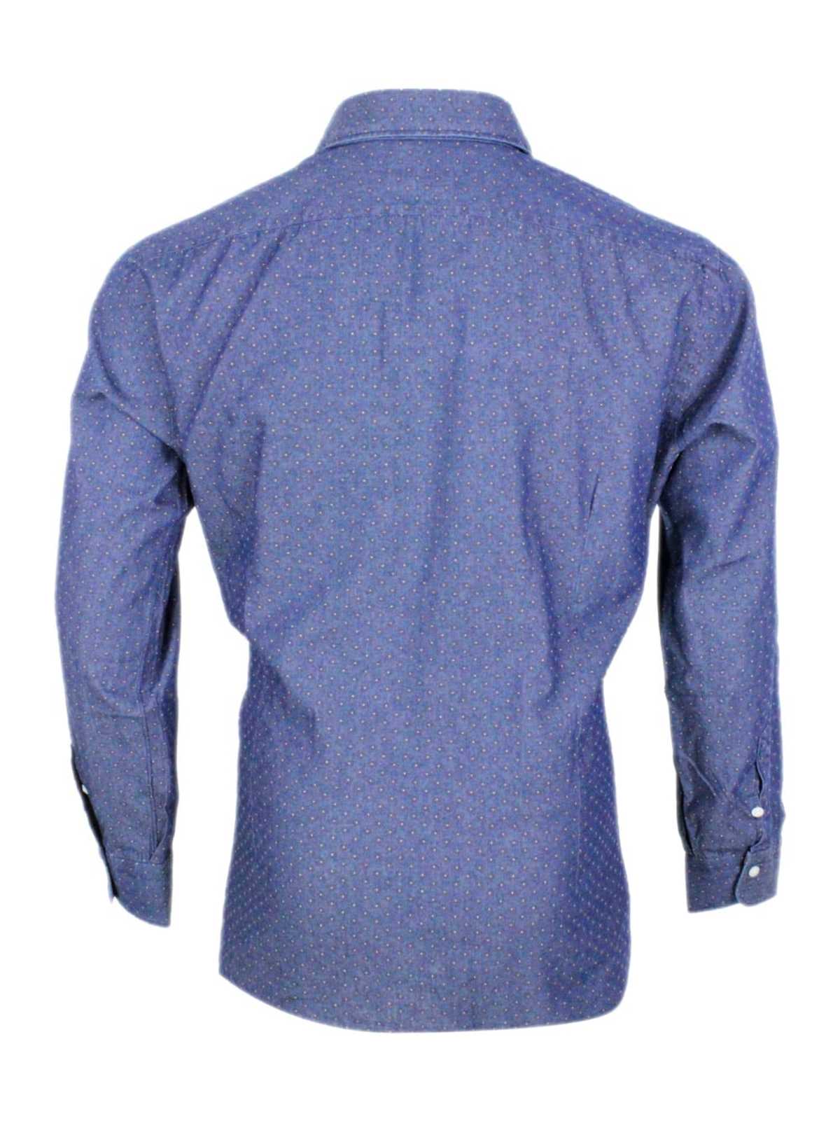 Barba Napoli Shirt - Denim - Image 3 of 4