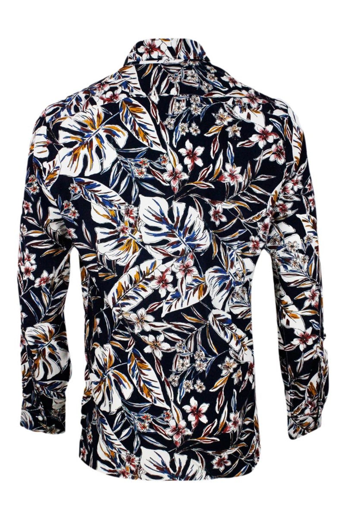 Barba Napoli Shirt - Blue - Image 3 of 4