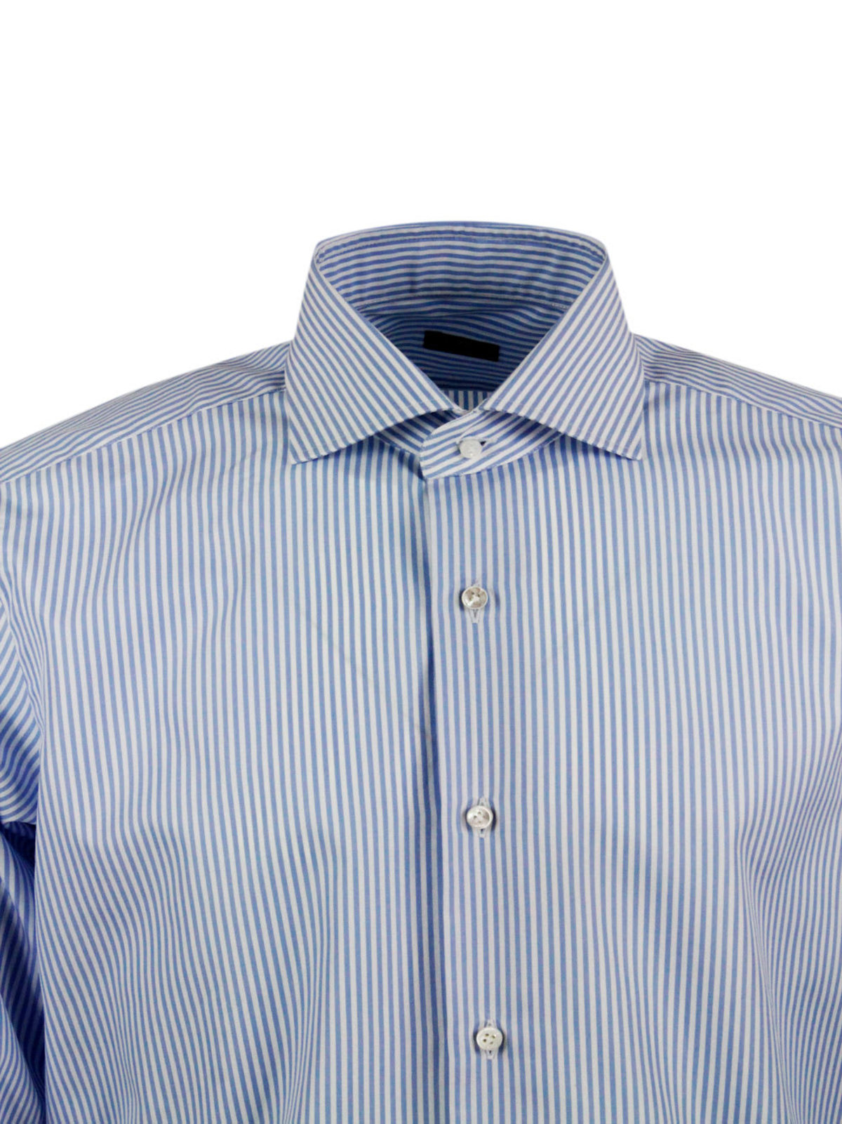 Barba Napoli Shirt - Bianco - celeste - Image 4 of 4