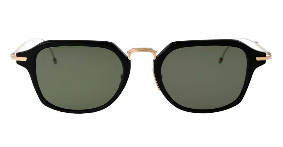Thom Browne Rectangular Sunglasses - Black / Gold - Image 1 of 3