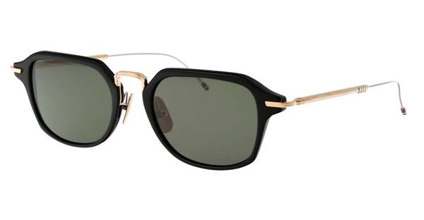 Thom Browne Rectangular Sunglasses - Black / Gold