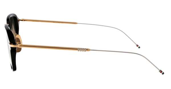 Thom Browne Rectangular Sunglasses - Black / Gold