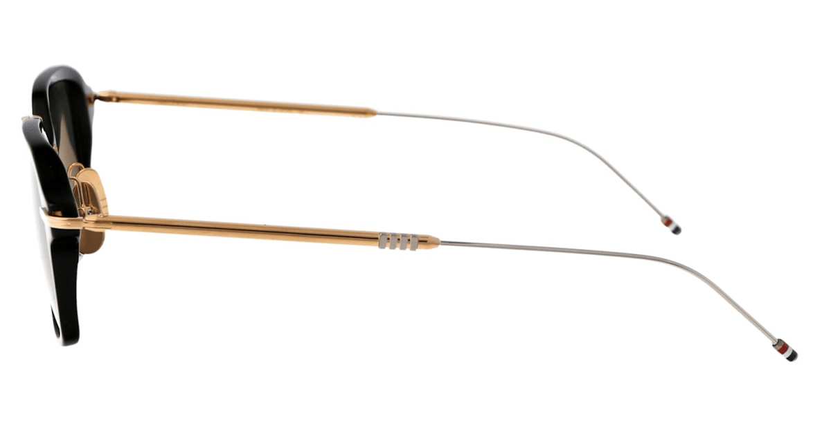 Thom Browne Rectangular Sunglasses - Black / Gold - Image 3 of 3