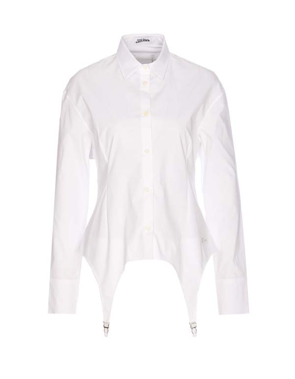 Jean Paul Gaultier Garter Shirt - White