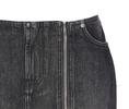 Jean Paul Gaultier Mini Denim Front Zipped Skirt - Gray - Thumbnail 4