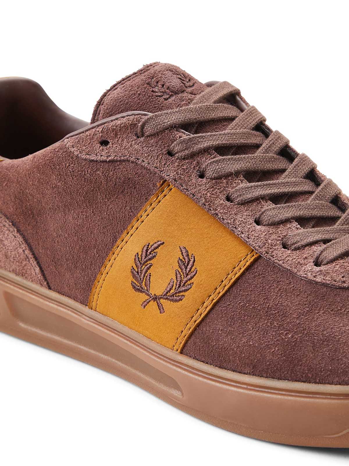 Fred Perry Suede Sneakers With Iconic Embroidery - Image 3 of 3