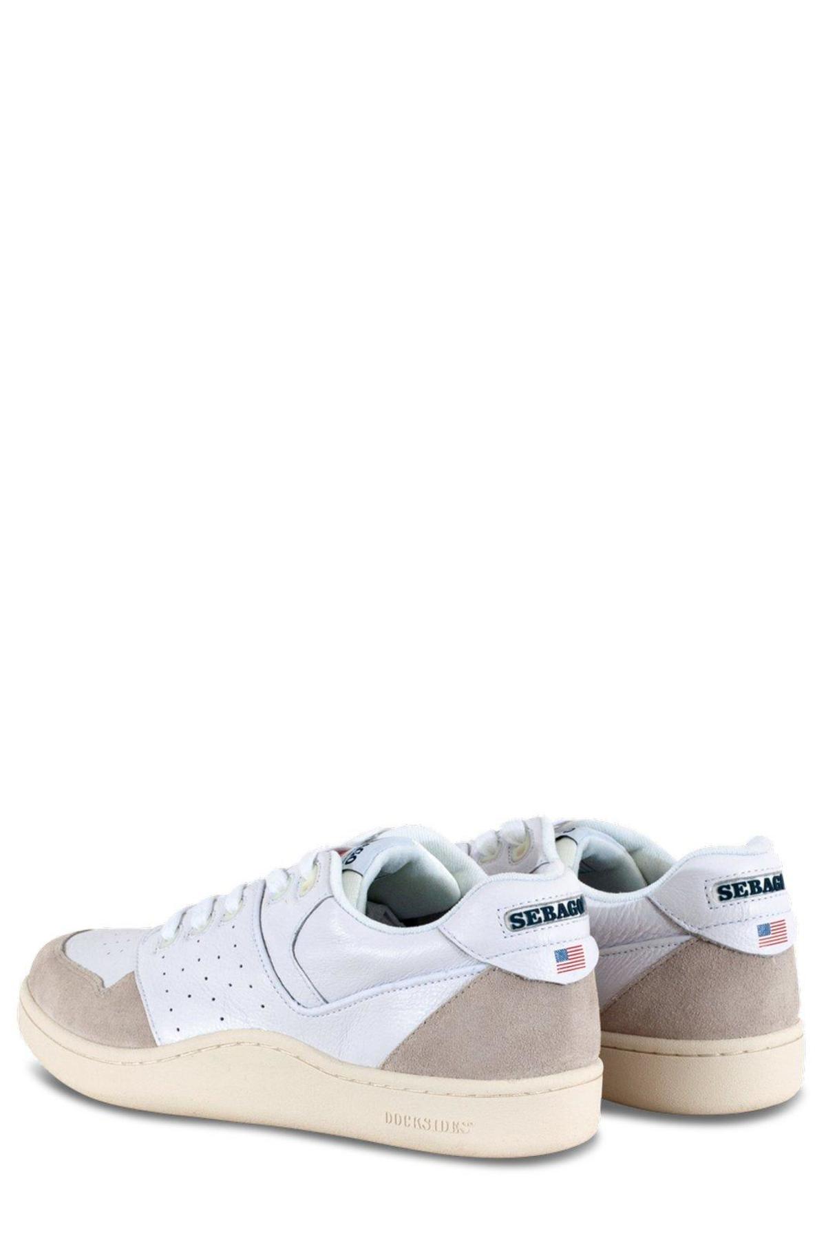 Sebago Hurricane Lace-Up Sneakers - White - Image 4 of 4