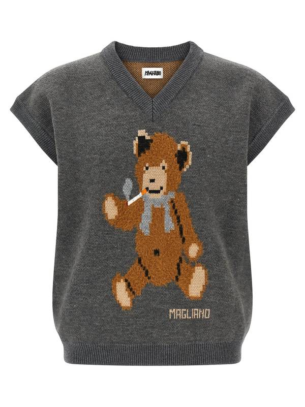 Magliano Teddy Bear Vest - Gray