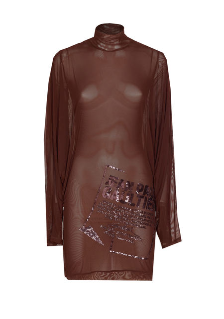knee length dresses for ladies Jean Paul Gaultier 2012 S/S Soleil Tattoo Dress  Recess