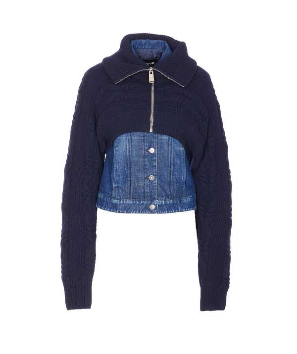 Dondup Denim Slim Jacket - Blue
