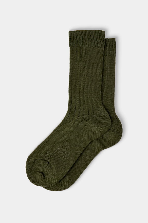 Maria La Rosa Ribbed Cashmere Socks