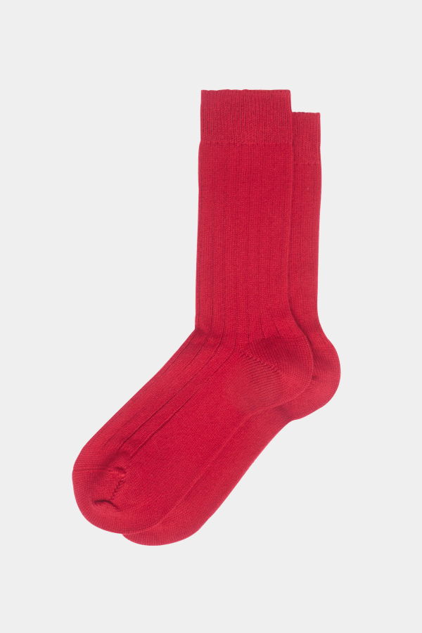 Maria La Rosa Ribbed Cashmere Socks