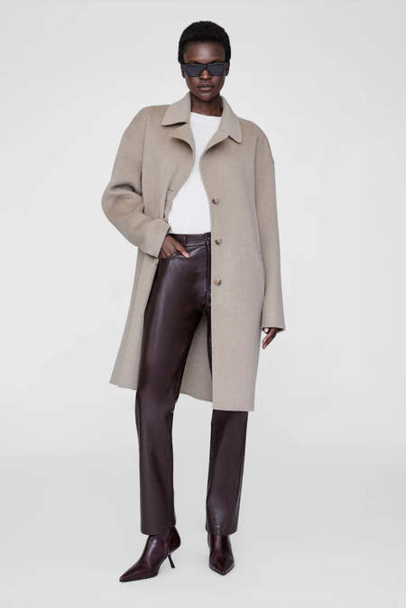 elodie Gracyn Half Coat - Cocoa | Garmentory