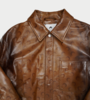 MARINE SERRE Moon Airbrushed Leather Overshirt - Thumbnail 2
