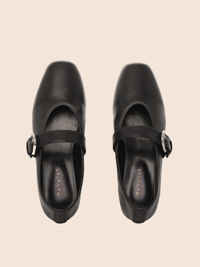 Maguire Aveiro Black Ballerina - Black