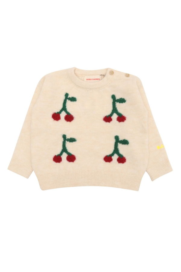 KIDS Bobo Choses Baby Cherry Jumper - White