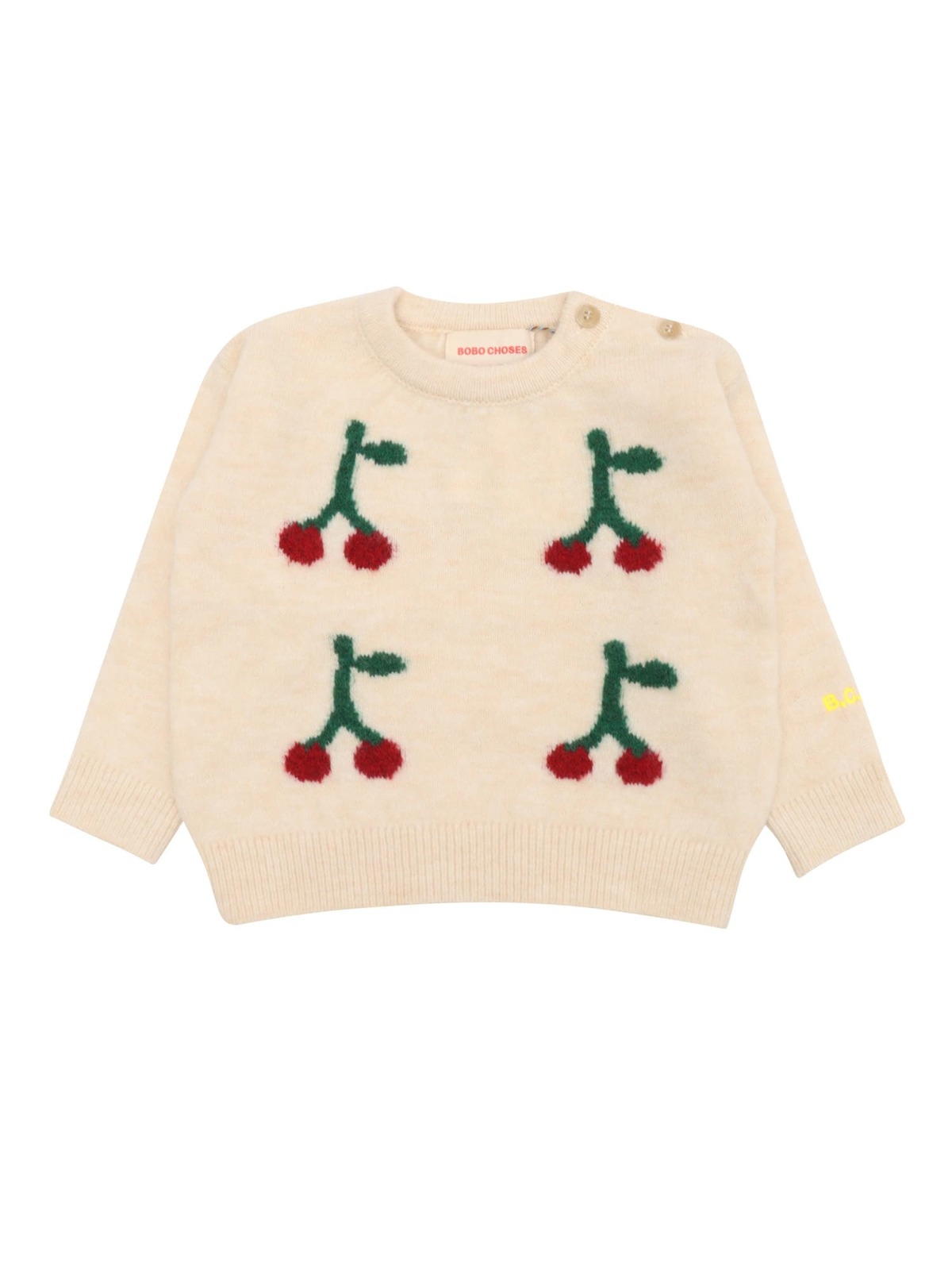 KIDS Bobo Choses Baby Cherry Jumper - White - Image 1 of 3