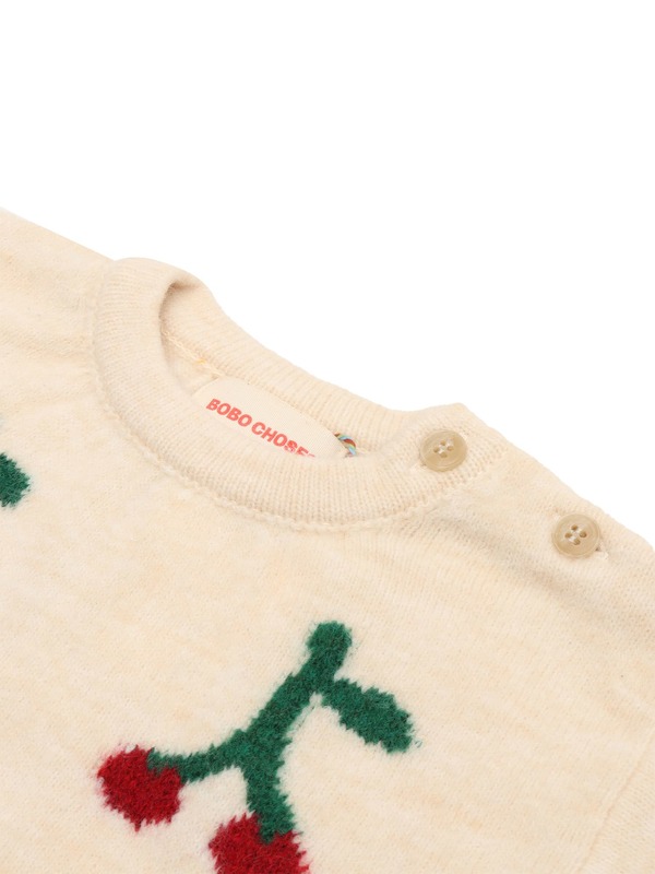 KIDS Bobo Choses Baby Cherry Jumper - White