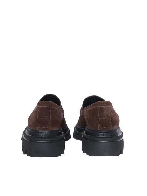 Hogan H674 Mocassino Loafer - Brown