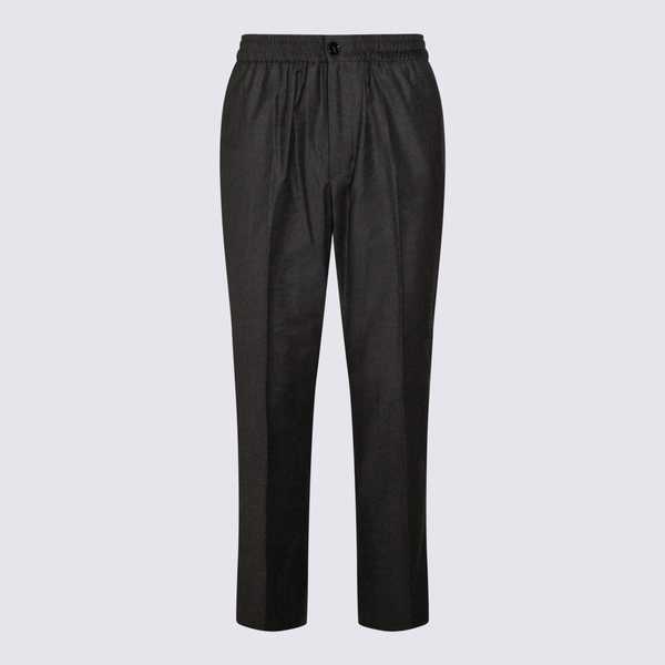 Ami Alexandre Mattiussi Grey Wool Pants - Gray