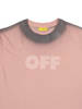 KIDS Off-White Garment Dyed Spray Tee - Pink - Thumbnail 3