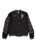 KIDS Off-White Ow Patch Varsity Jacket - Gray - Thumbnail 1