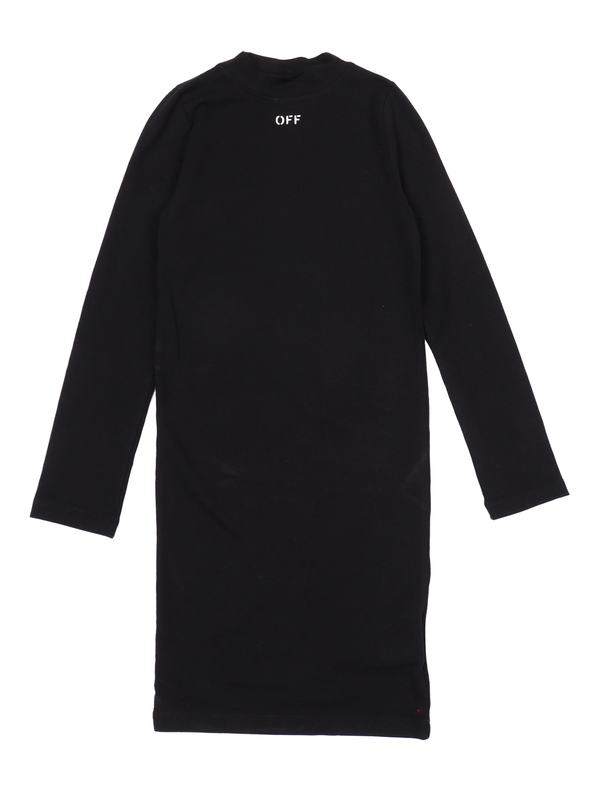 KIDS Off-White Off Stamp 2nd Skin Dress - Black