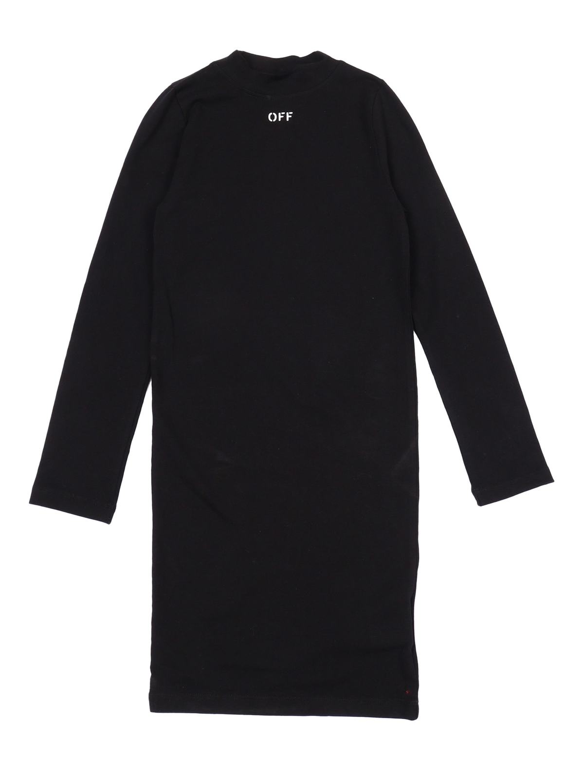 KIDS Off-White Off Stamp 2nd Skin Dress - Black - Image 1 of 3