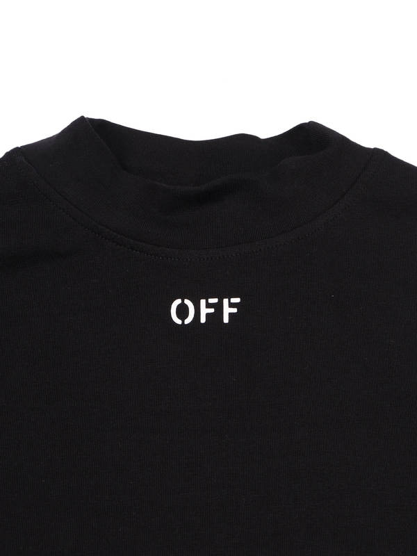 KIDS Off-White Off Stamp 2nd Skin Dress - Black
