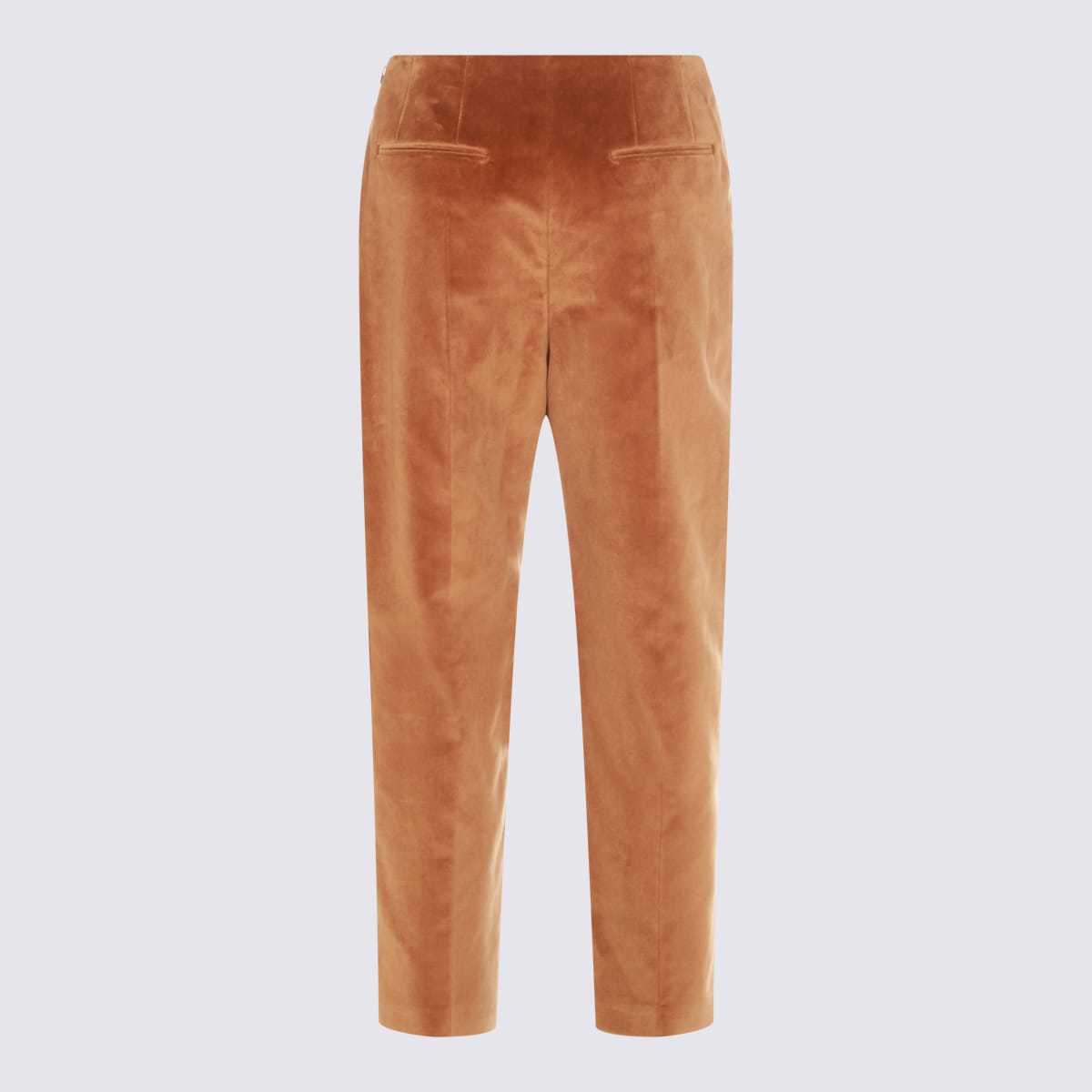 Marni Camel Cotton Pants - Brown - Image 2 of 3