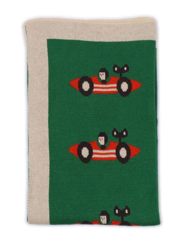 KIDS Bobo Choses Race Car Knitted Gift Set - Green KIDS Bobo Choses Race Car Knitted Gift Set - Green