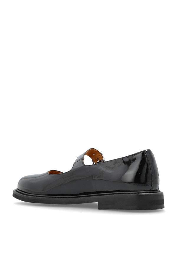 Kenzo Leather Ballet Flats - Black