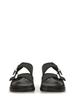 Alexander McQueen Sandalo Hybrid Double Buckle Sandal - Black - Thumbnail 4