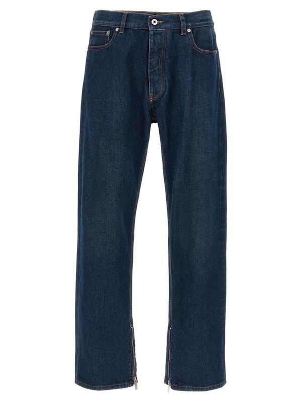 Off-White Arrow Zip Skate Jeans - Blue