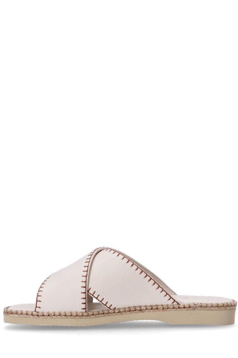 Hogan H660 Square Toe Slides - Avorio