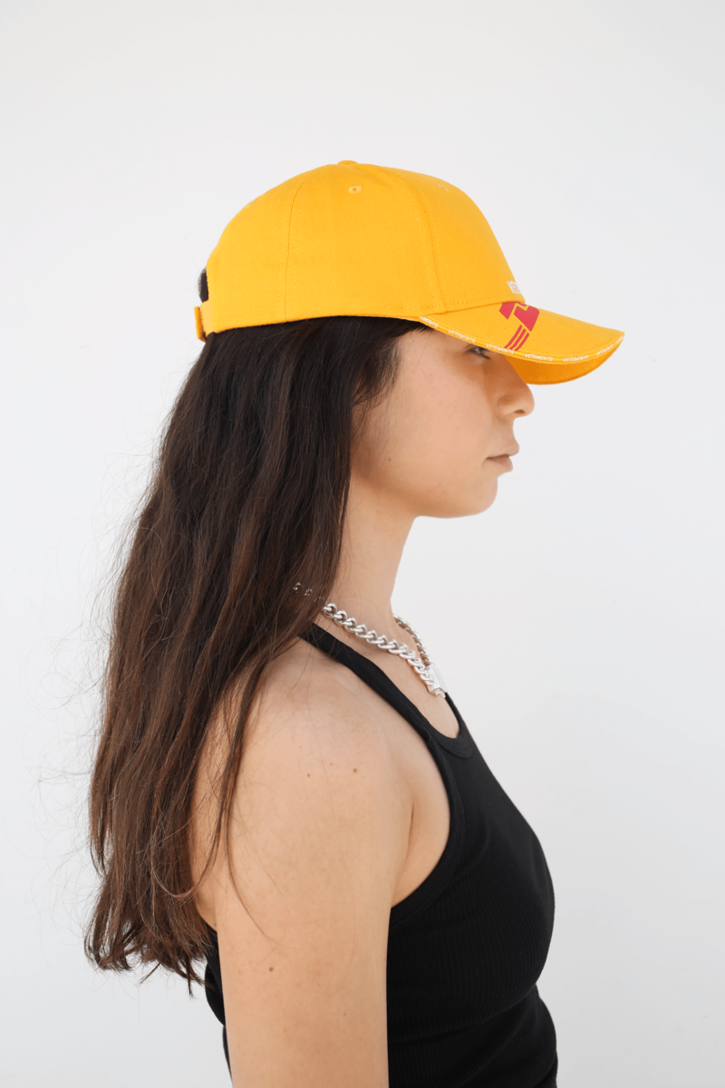 VETEMENTS DHL CAP キャップ Vetements DHL Cap - Yellow | Garmentory