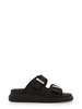 Alexander McQueen Sandalo Hybrid Oversize Flat Shoes - Black - Thumbnail 1