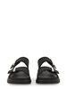 Alexander McQueen Sandalo Hybrid Oversize Flat Shoes - Black - Thumbnail 4