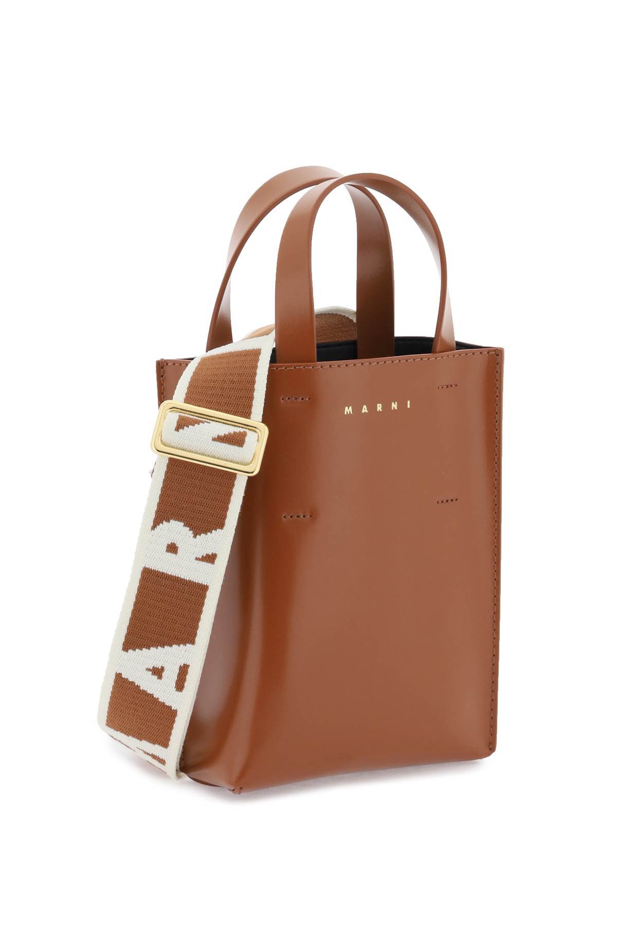 Marni Nano Museo Tote Bag - Brown - Image 3 of 4
