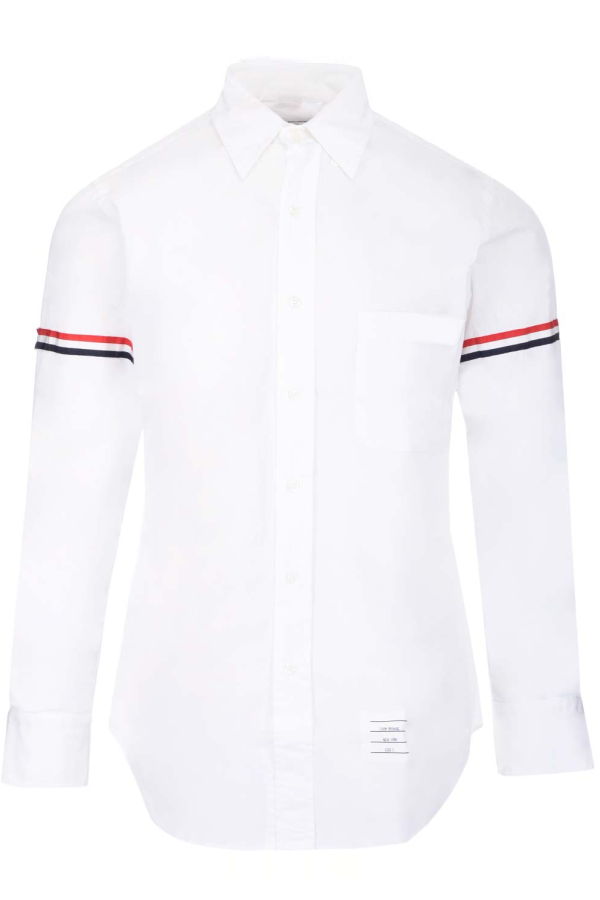 Thom Browne Armband Button Down Shirt - White
