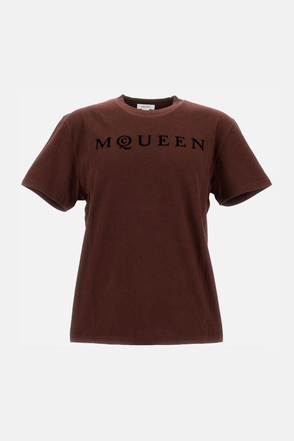 Alexander McQueen Logo T-shirt - Brown
