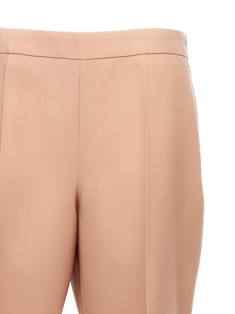 Jil Sander Pleat Wool Pants - Beige