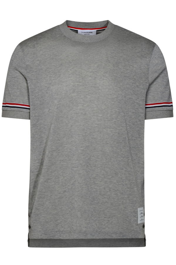 Thom Browne Cotton T-Shirt - Med Grey