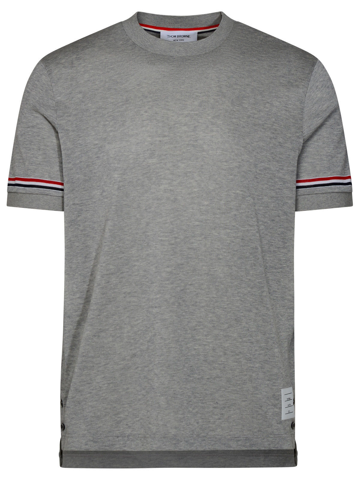 Thom Browne Cotton T-Shirt - Med Grey - Image 1 of 3