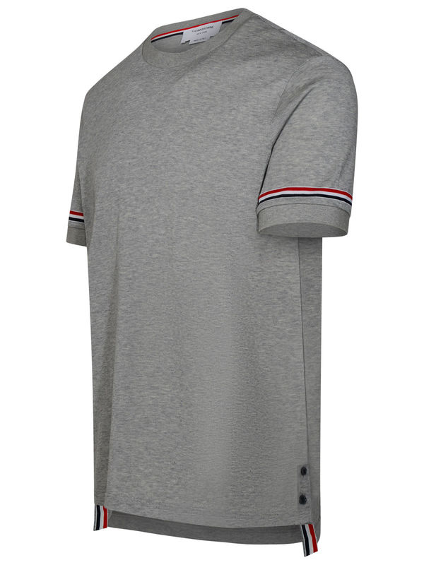 Thom Browne Cotton T-Shirt - Med Grey