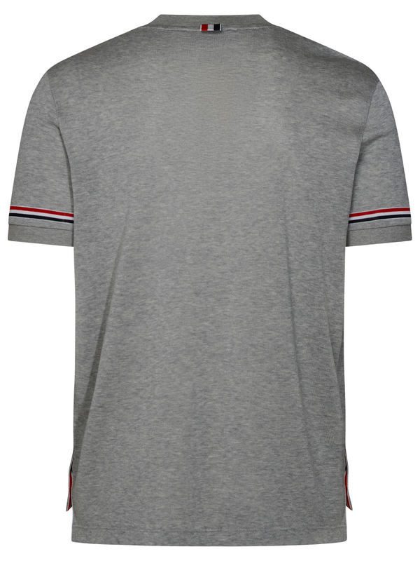 Thom Browne Cotton T-Shirt - Med Grey