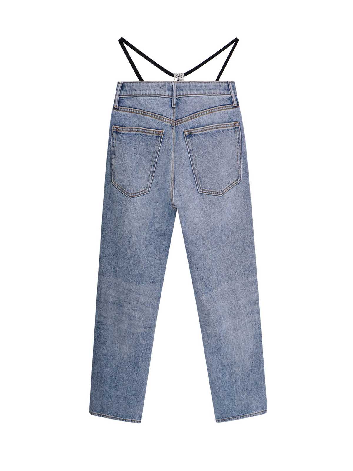 ALEXANDER WANG Jeans With Pre-styled Thong - Blue - Image 2 of 3