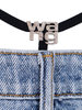 ALEXANDER WANG Jeans With Pre-styled Thong - Blue - Thumbnail 3