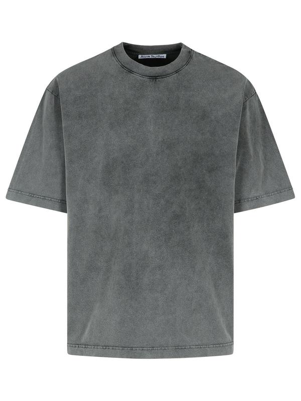 Acne Studios Gray Cotton T-shirt - BM0 Acne Studios Gray Cotton T-shirt - BM0